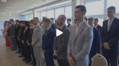 Odovzdávanie maturitných vysvedčení na TV Myjava