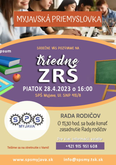Pozvánka na triedne ZRŠ